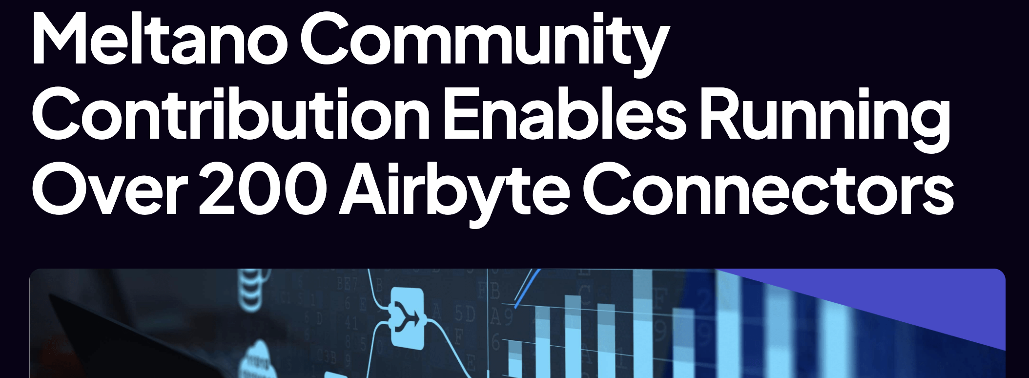 Headling of meltano enabling airbyte connectors